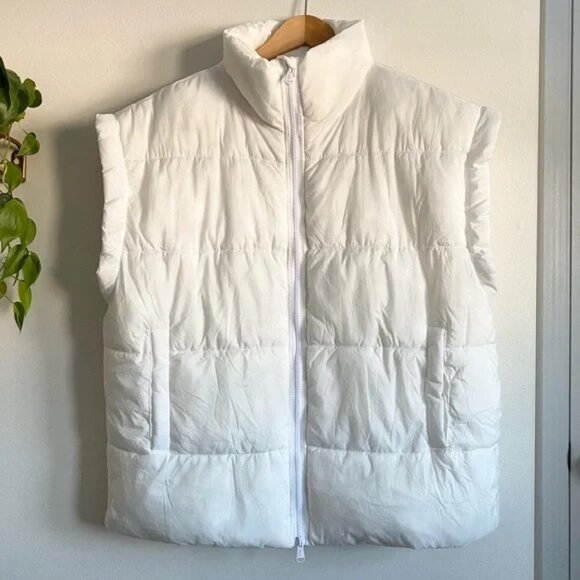 FP Movement In A Bubble Puffer Vest in White - Picture 3 of 7